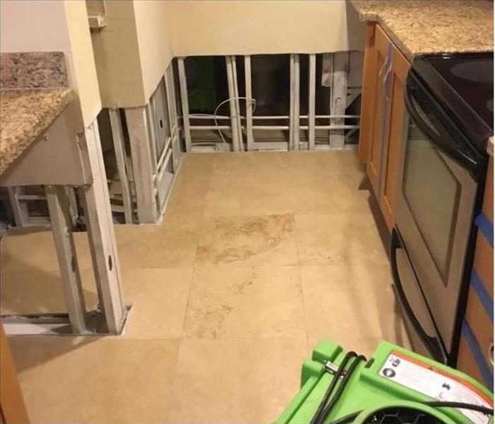 Flood cuts performed in a Boca Raton, FL house
