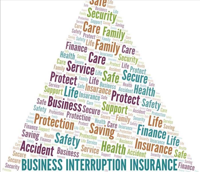 Business Interruption Insurance word cloud vector made with text only